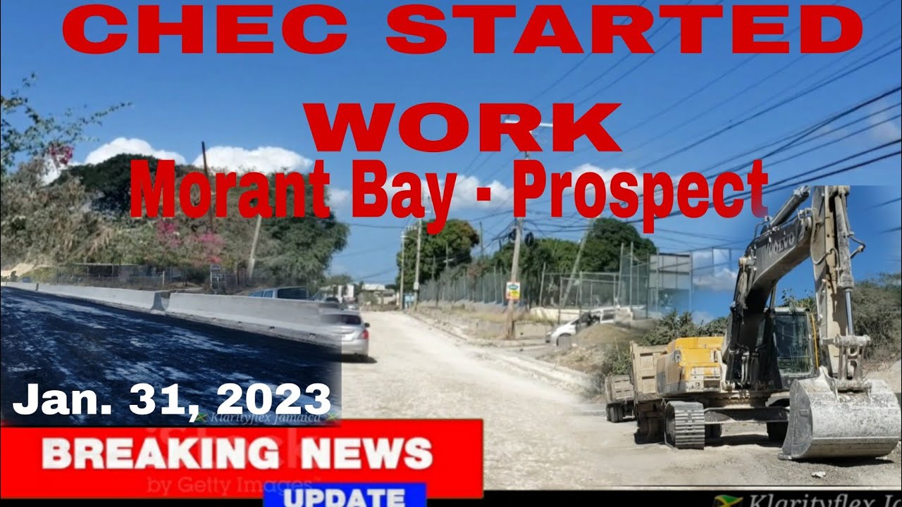 CHEC STARTED WORK ON MORANT BAY TO PROSPECT//Southern Coastal Highway IP YouTube