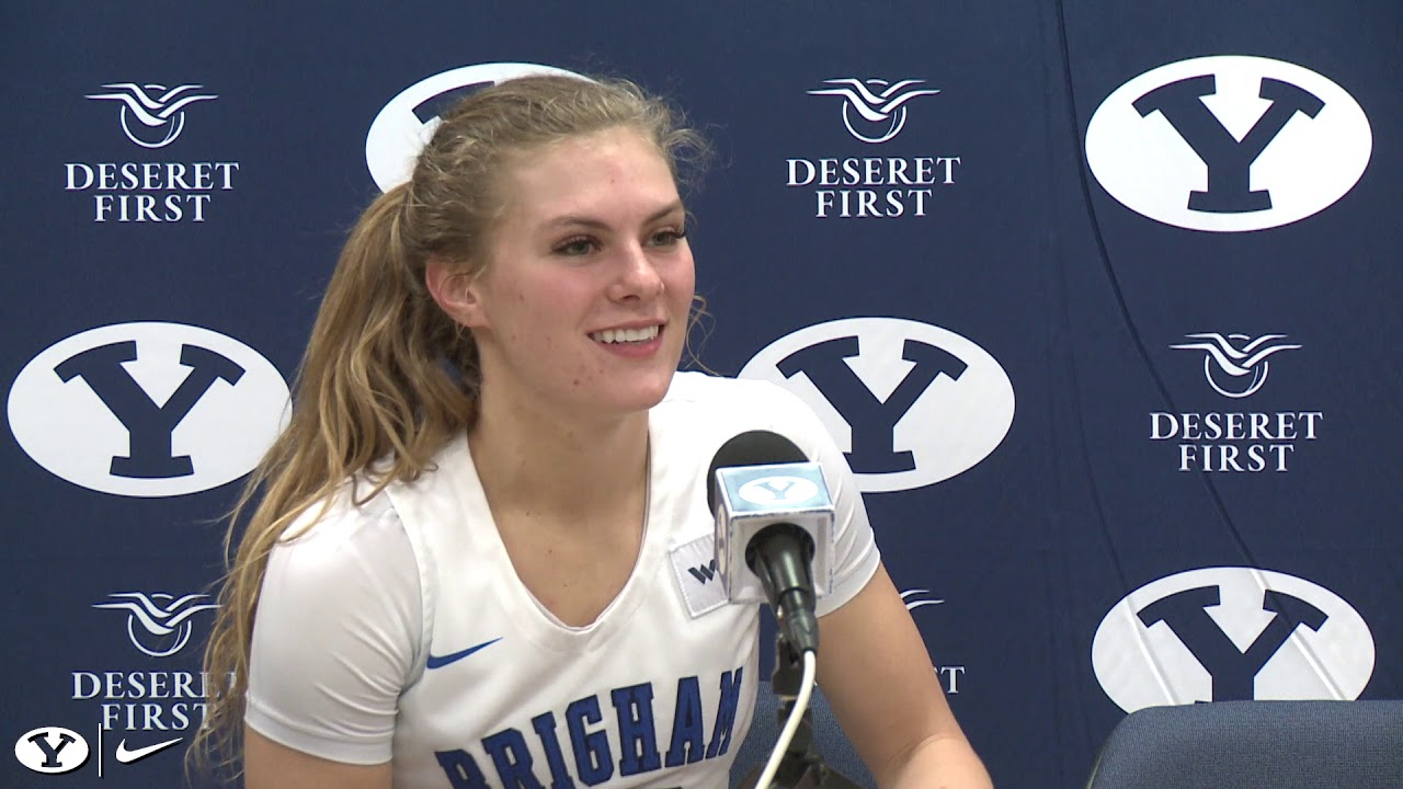 BYU Women's Basketball vs Pepperdine Paisley Johnson Postgame Interview YouTube