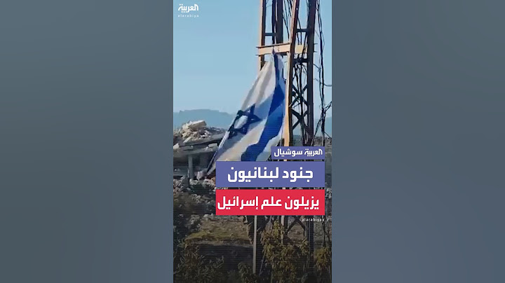 جنود لبنانيون يزيلون أعلام إسرائيل بعد انسحاب جيشها من الجنوب