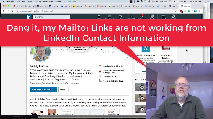 Mailto links not working from LinkedIn with Gmail in Chrome Browser