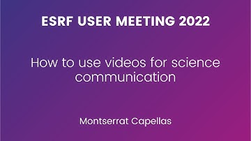 How to use videos for science communication