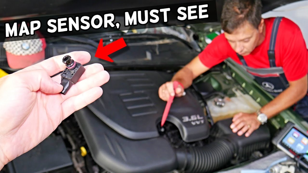 DODGE CHARGER MAP SENSOR REPLACEMENT LOCATION REMOVAL, WHERE IS MAP