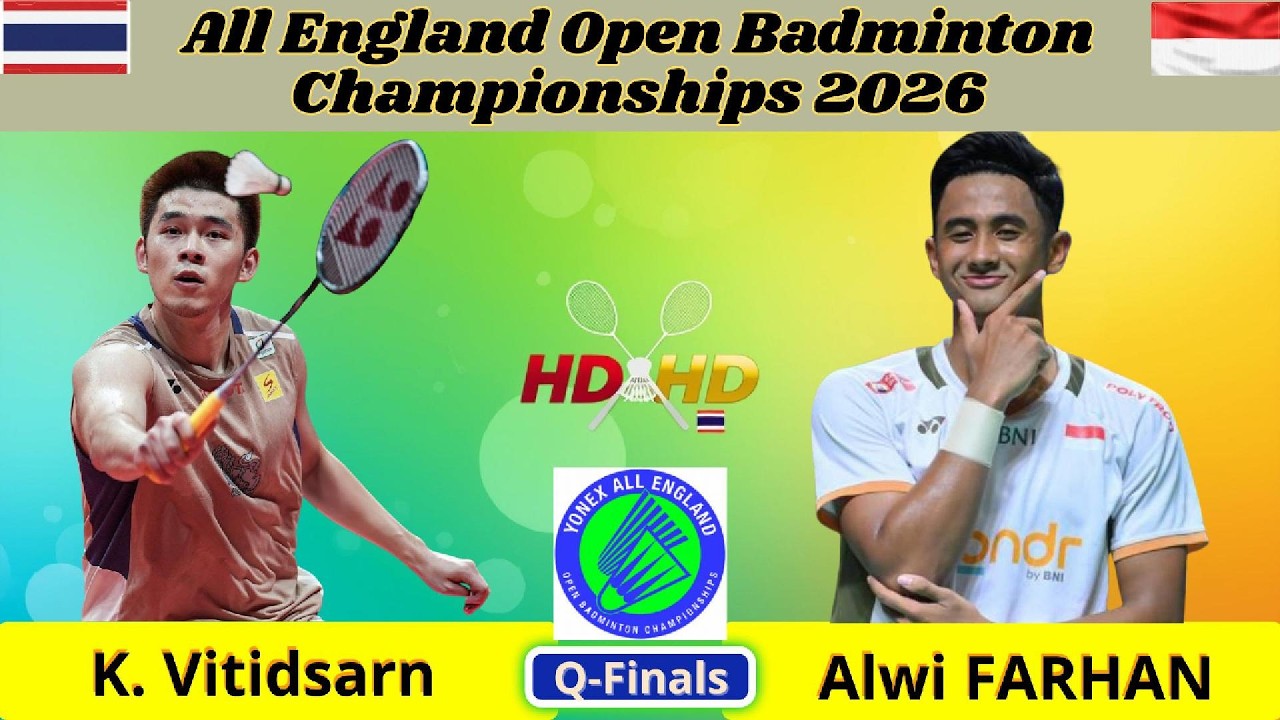 Kunlavut Vitidsarn พบ Alwi Farhan | รอบก่อนรอง All England 2026 | ชายเดี่ยว