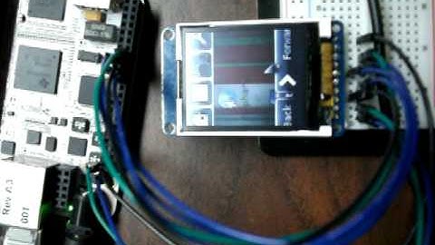 Beaglebone driving the ST7735 display over SPI