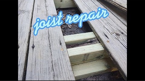 How to repair rotten deck joist.