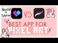 Best app for pixel art on the ipad you better believe it  pixaki vs procreate  full tutorial