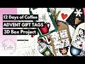 Christmas Tags Collab | Twelve Days of Coffee Gift Card Advent Box | Creative Design Team