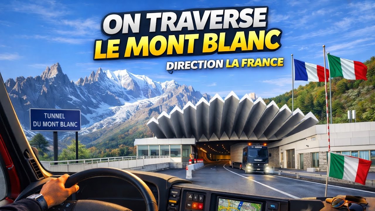 🚛 TRAVERSÉE DU TUNNEL DU MONT-BLANC 🏔️ 🇮🇹- 🇫🇷 IMMERSION ROUTIER 