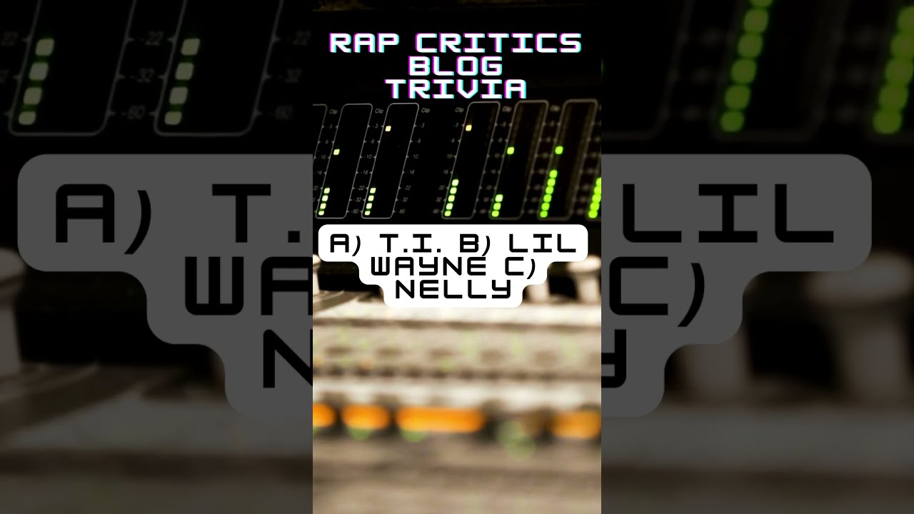 Rap Critics Blog Trivia--Southern Hip-Hop YouTube trivia game 