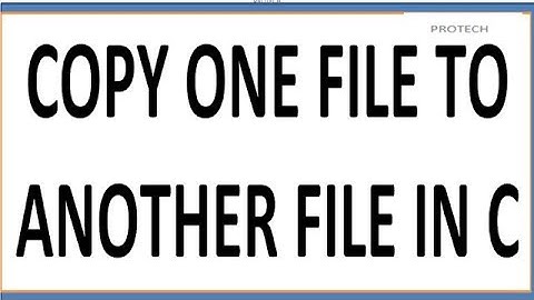 copy one file to another file in c(HINDI)