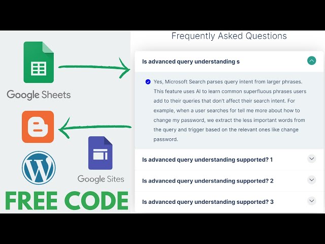 How To Setup FAQ Section On Your Any Website With Database Using Google Apps Script | R38