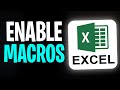 How to Enable Macros in MS Excel (2026) β