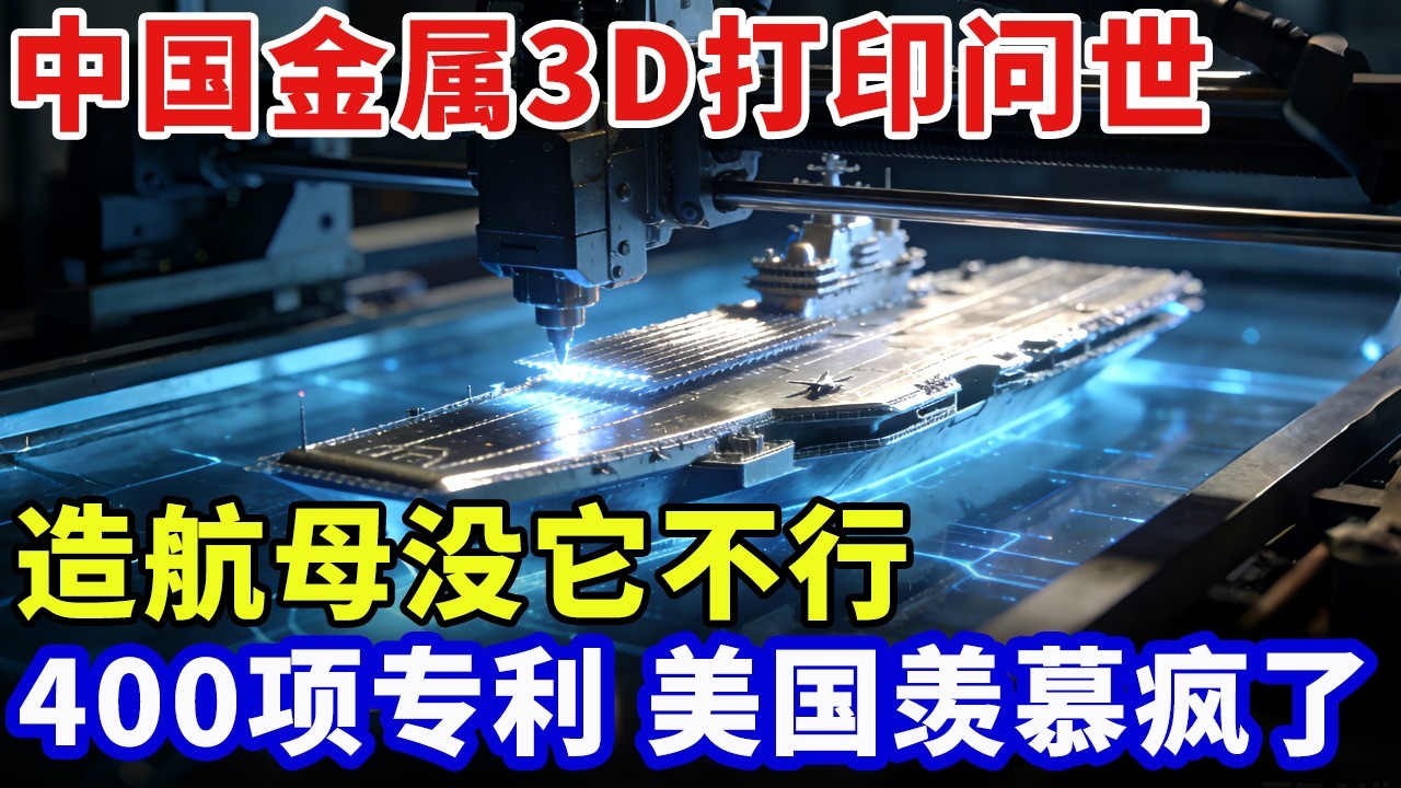 中国一级保密技术！金属3D打印震撼世界，造航母没它不行，拿下400项专利，美国科学家羡慕疯了【大人物】