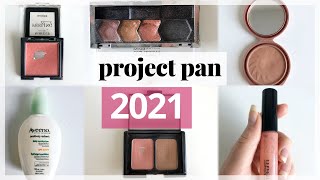 Project Pan Intro 2021 - My Second Year Project Panning Makeup No-Buy, Decluttering Panning