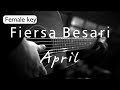 Fiersa Besari - April Female Key ( Acoustic Karaoke )