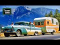 1950s america  vintage usa road trip in color