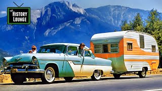 1950s America  Vintage USA Road Trip in COLOR