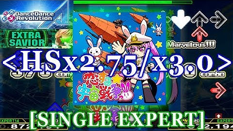 [x2.75/x3.0] DDR A - 恋する☆宇宙戦争っ!! [SINGLE EXPERT] 譜面確認＋クラップ