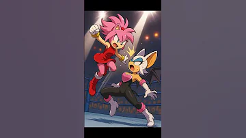 Amy Rose Vs Rouge The Bat Wrestling Anime AmyVsRouge Sonic Luchalibre EpicBattle Batallaépica 