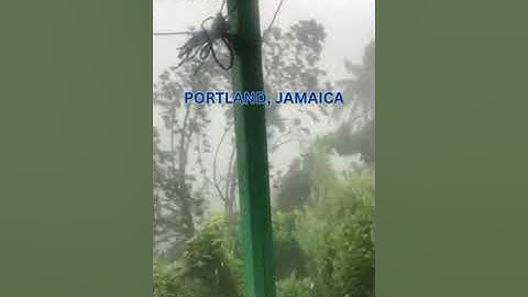 Hurrican Beryl bears down on Jamaica #hurricane