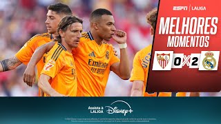 Thumbnail for MBAPPÉ faz GOLAÇO, BELLINGHAM desencanta, e REAL MADRID bate o Sevilla em LALIGA | MELHORES MOMENTOS