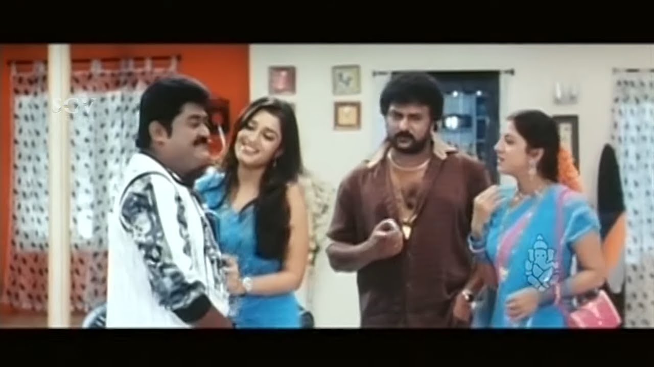 Nee Tata Naa Birla Jaggesh Act As Ravichandran S Father Hug His Lover Kannada Comedy Scenes Youtube