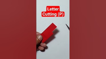 Letter cutting (P) #lettercutting #shorts