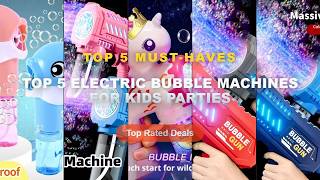 Best Top 5 Electric Bubble Machines For Kids Parties on AliExpress | Review - Fully Automatic Bubble