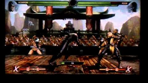 Mortal Kombat 9-My Ermac/Scorpion Tag Combos pt2