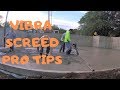 HOW TO VIBRA SCREED A CONCRETE FLOOR - PRO TIPS & TRICKS