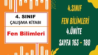 4. Sınıf Fen Bilimleri Çalışma Kitabı 4.Ünite sayfa 163 180 arası Cevaplar