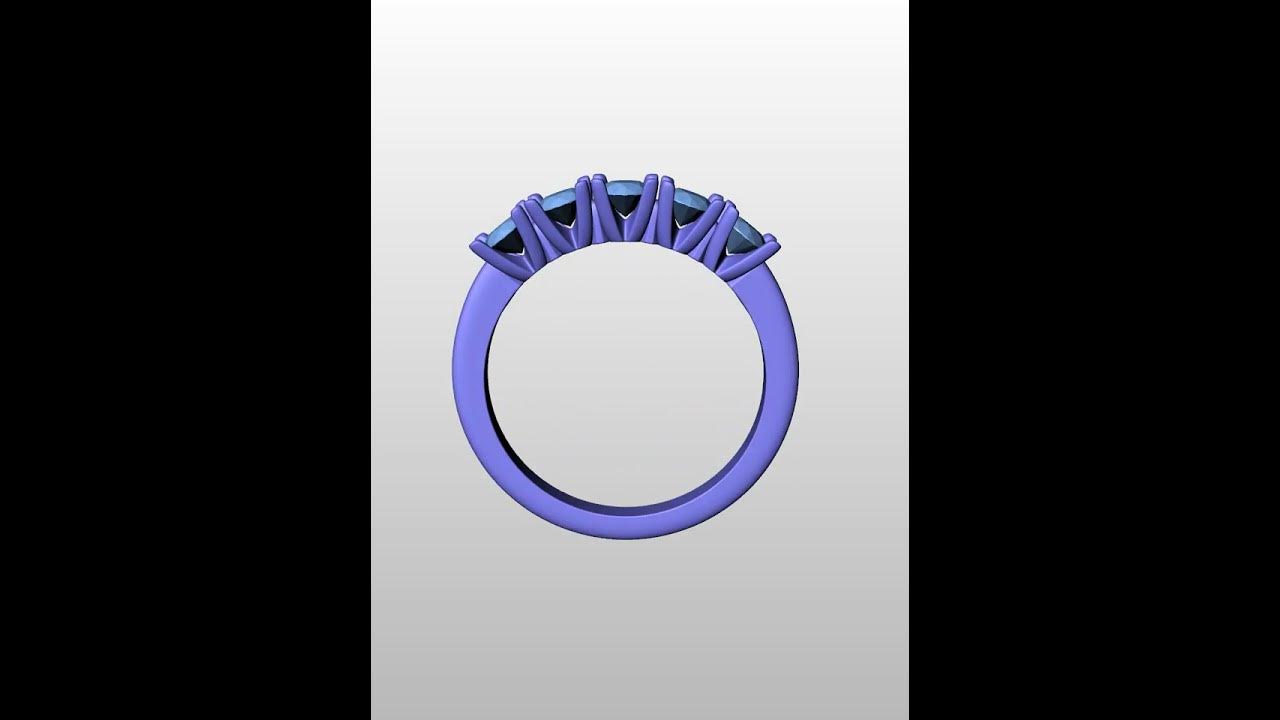 0731-5-stone-half-eternity-ring-3dprint-model-for-jewellers-3-5mm