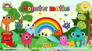 Monster maths | kids educational fun | primary based learning | kindergarten screenshot 4
