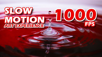 Dancing Water Drops. Slow Motion 1000 fps