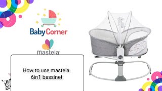 mastela 6 in 1 Deluxe Multi-functional Bassinet @babycornerofficial