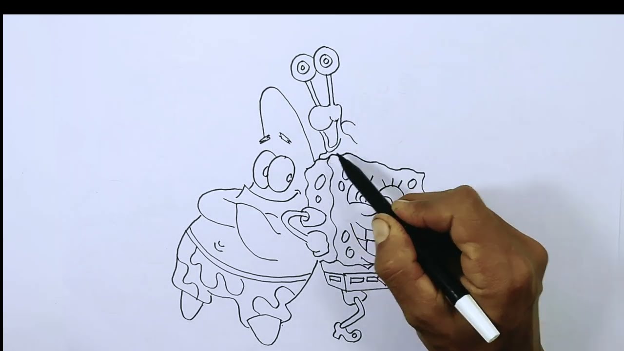 Spongebob Patrick And Gary How To Draw Spongebob Squarepants Piwin Sajut