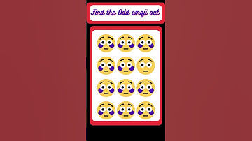 Find the Odd emoji out||Memory test challenge||puzzlegame #viral