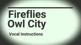 Fireflies-Owl City Harmonization (tutorial)