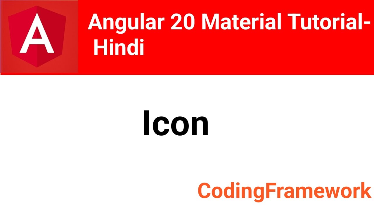 Angular 20 Material Tutorial Day 7 | Material Icons Explained (Hindi ...