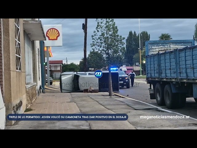 TRIPLE DE LO PERMITIDO: JOVEN VOLCÓ SU CAMIONETA TRAS DAR POSITIVO CON 1,38 G/L DE ALCOHOL