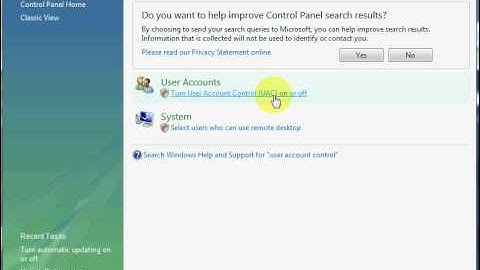 How To Disable Vista or 7 Annoying Pop-up (User Account Control)