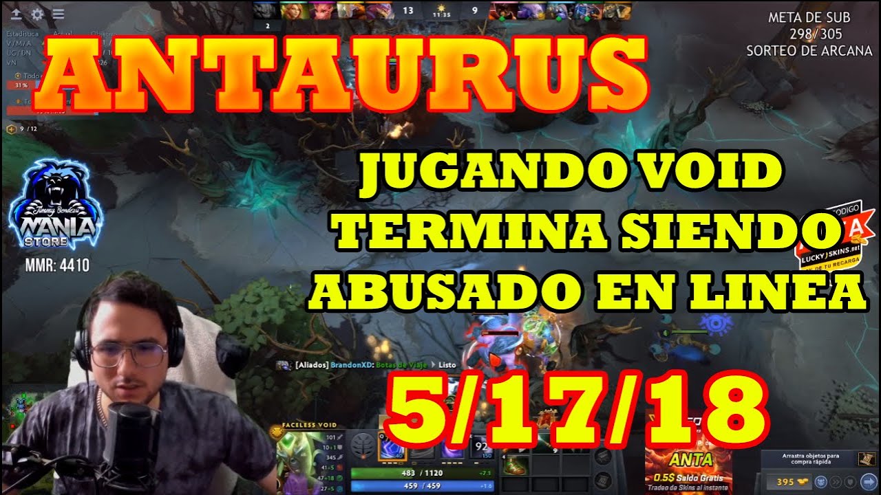 LA RATA ANTAURUS ES ABUSADO CON SU VOID, SU EQUIPO LO FLAMEAN -DOTA 2