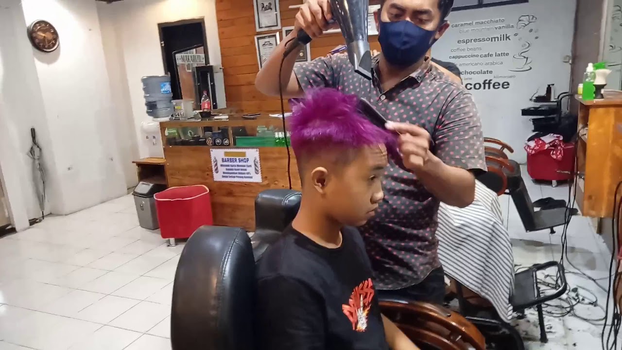  Warna  rambut  ungu kuning  mas YouTube