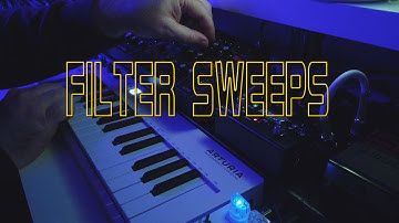 Filter Sweeps Analog Synth with Delay Pedal
