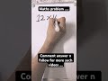Morning maths problem to brush up ur mind | #educationalshorts #archanagodsepadwal #mathsteacher
