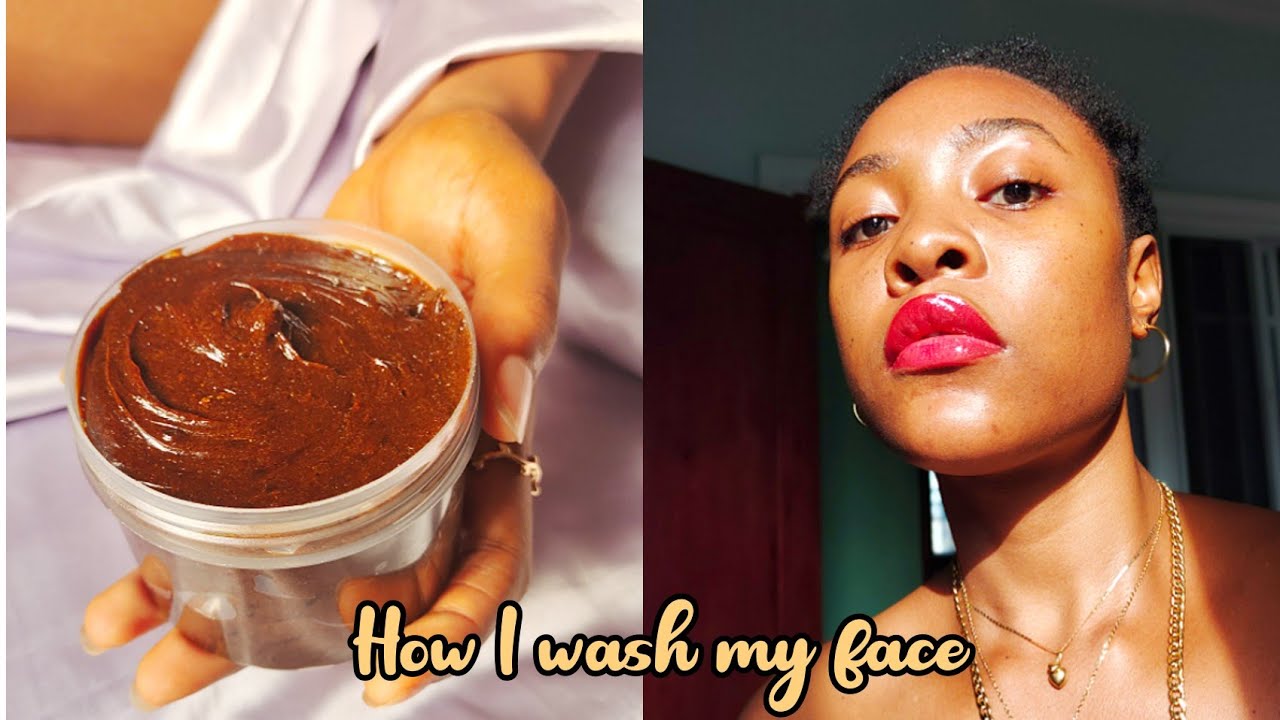 How I wash my face ft Nkemjikaskincare's Tumeric Black Soap YouTube