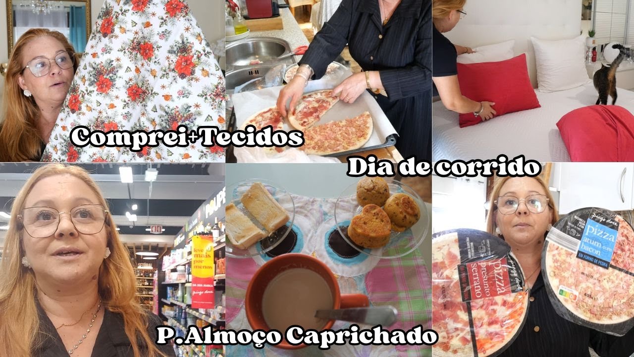 UM DIA CORRIDO// DIA DE CONSULTAS//  COMPRAS// O ALMOÇO FOI PIZZA// COMPREI + TECIDOS