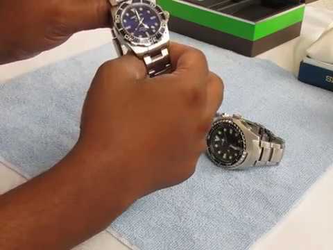 Certina DS action diver Vs Seiko kinetic GMT Diver SUN019 - YouTube