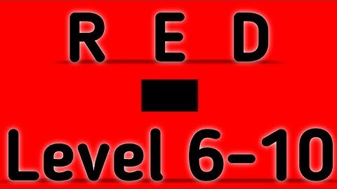 Red Level 6 7 8 9 10 Full Walkthrough Gameplay Android By Barte Bonte IOS RED Puzzle Game