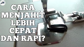 Cara Memasang Corong Klem dan Menggunakannya | tutorial | mesin jahit